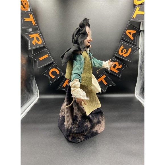 Vtg Halloween Witch Figure Est. 20" Tall Doll - Picture 4 of 13